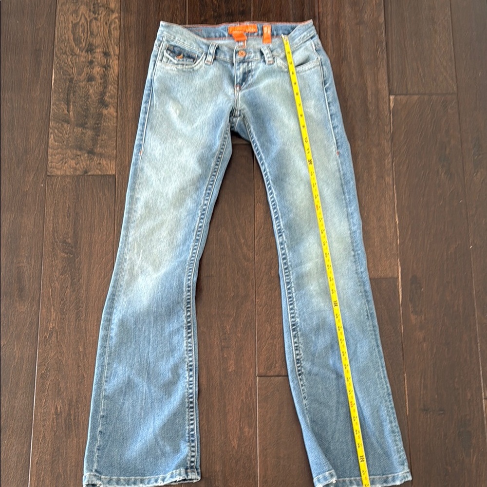 Colin’s Jeanswear Flare Rita Classic Light Blue Distressed Jeans - Picture 9 of 15